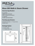 Mesa 500XL Steam Shower 47"L x 35"W x 85"H