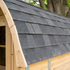 Black Asphalt Shingle Roof for Sauna