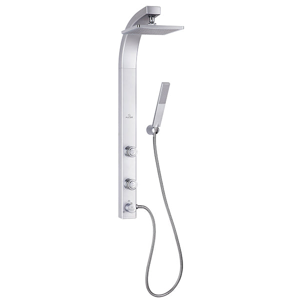 PULSE ShowerSpas Silver ABS Shower System - Splash Shower System