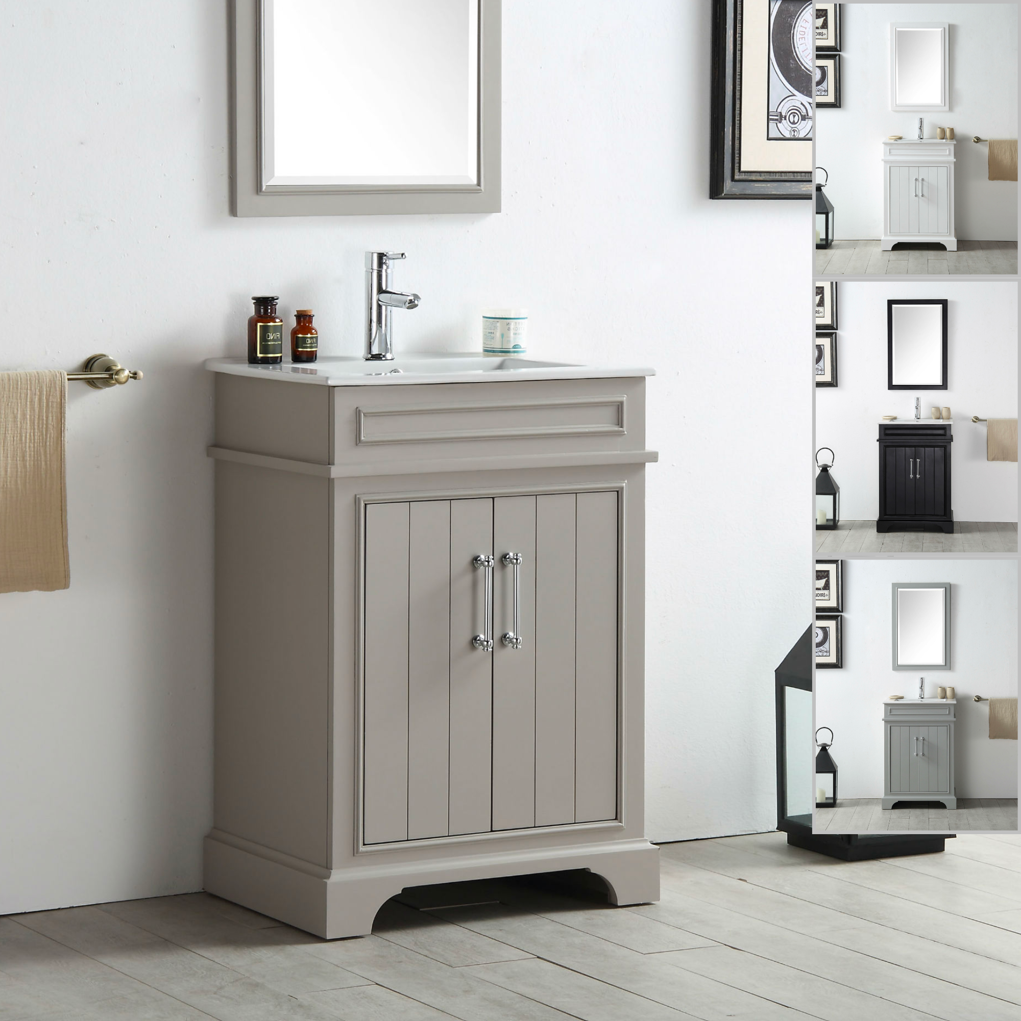 Legion Furniture 24" Bathroom Vanity & Sink WH7724 (24" x 18" x 35")