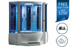 Mesa 701A Steam Shower Tub Combo 66"L x 66"W x 87"H - Blue Glass - Buy Online