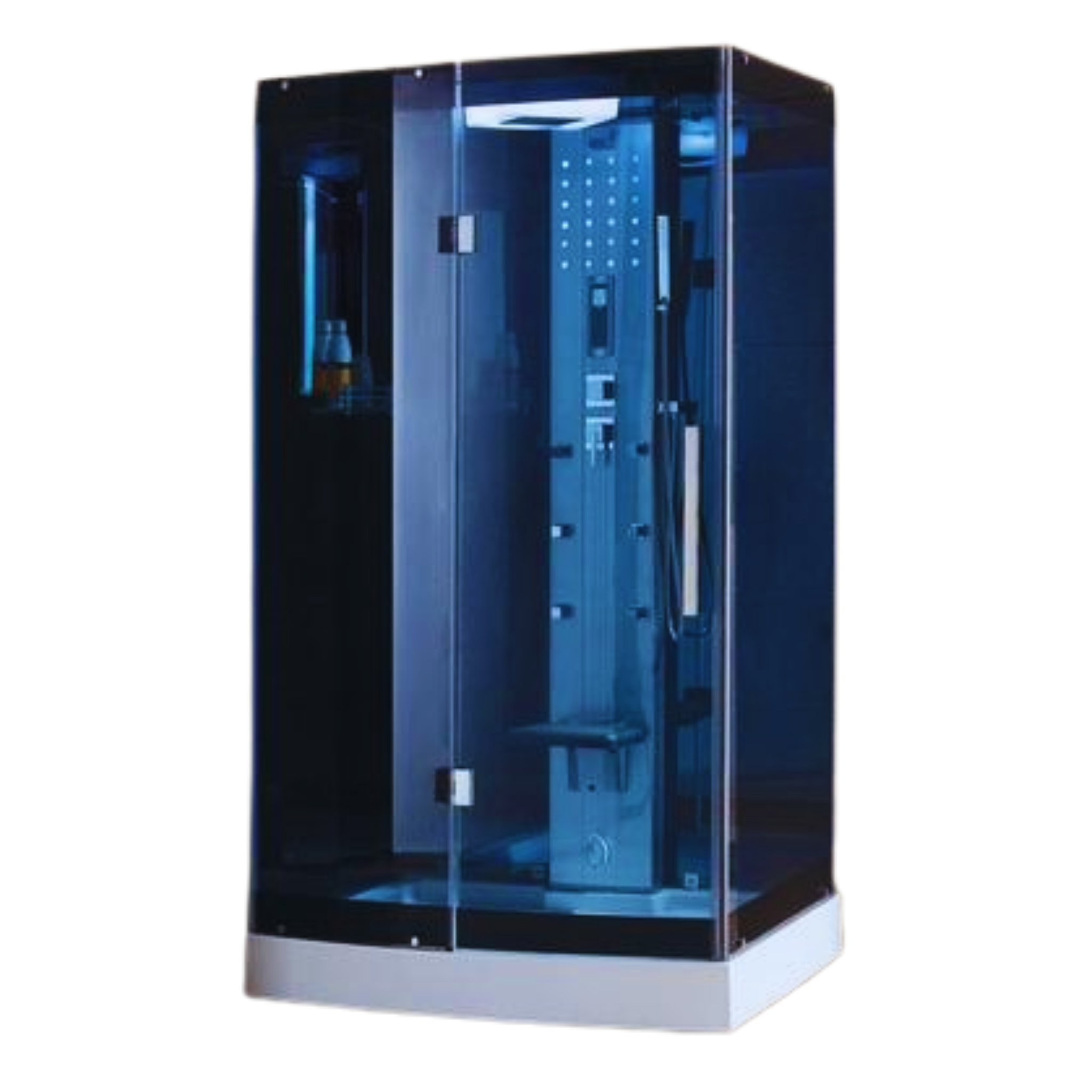 Mesa WS-300A Steam Shower 47"W x 35"D x 85"H- Blue Glass