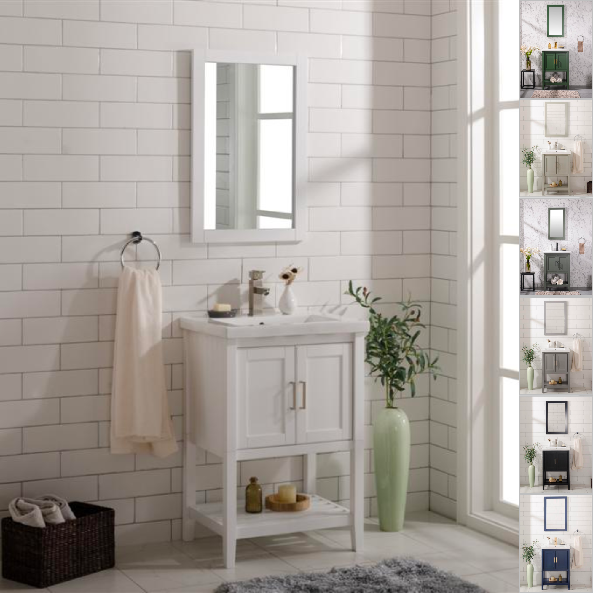 Legion Furniture 35" Bathroom Vanity & Sink WLF9024 (35" x 24" x 18")