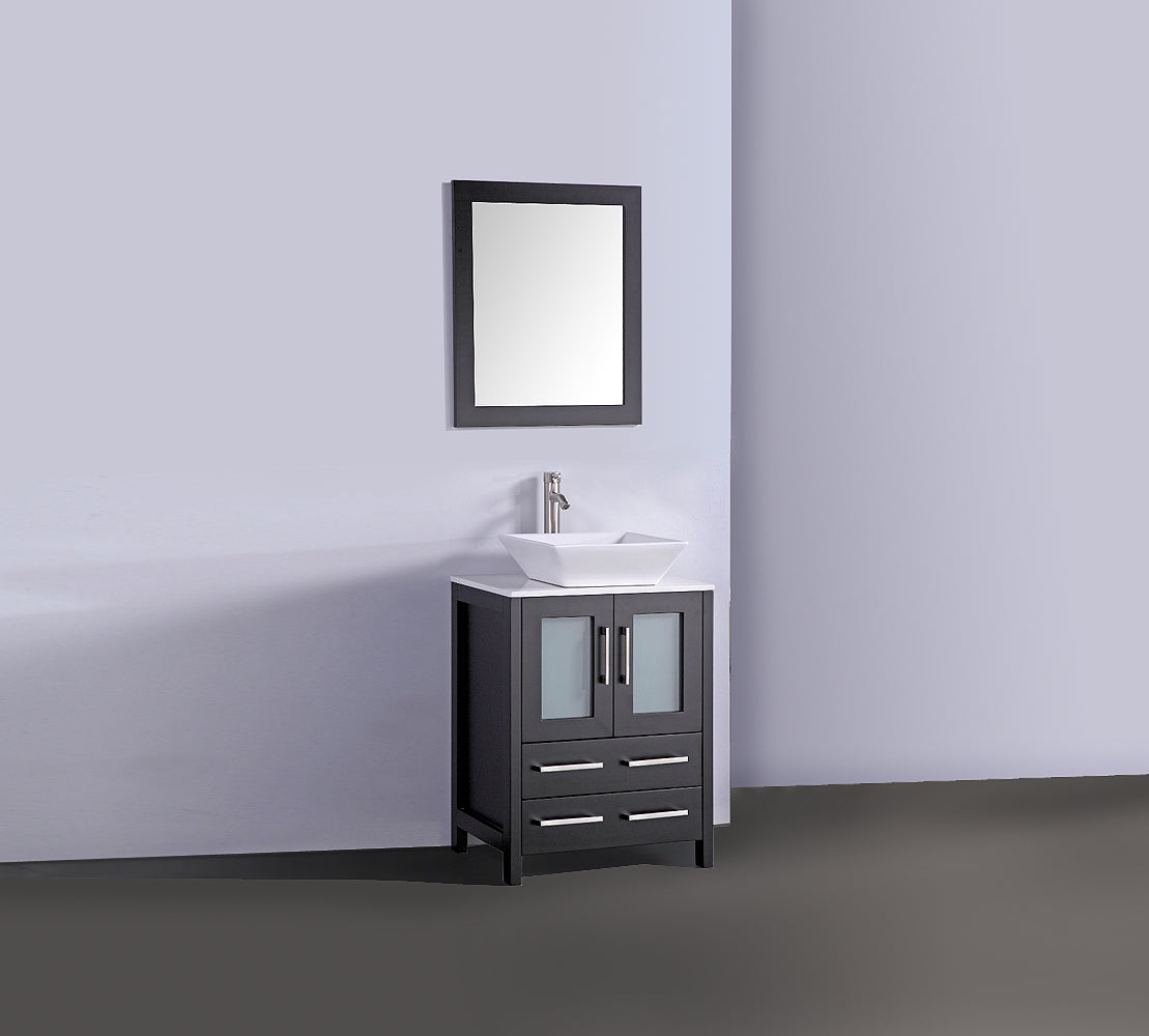 Legion Furniture 24" Bathroom Vanity, Mirror & Sink - WA7824 (24" x 18" x 36")