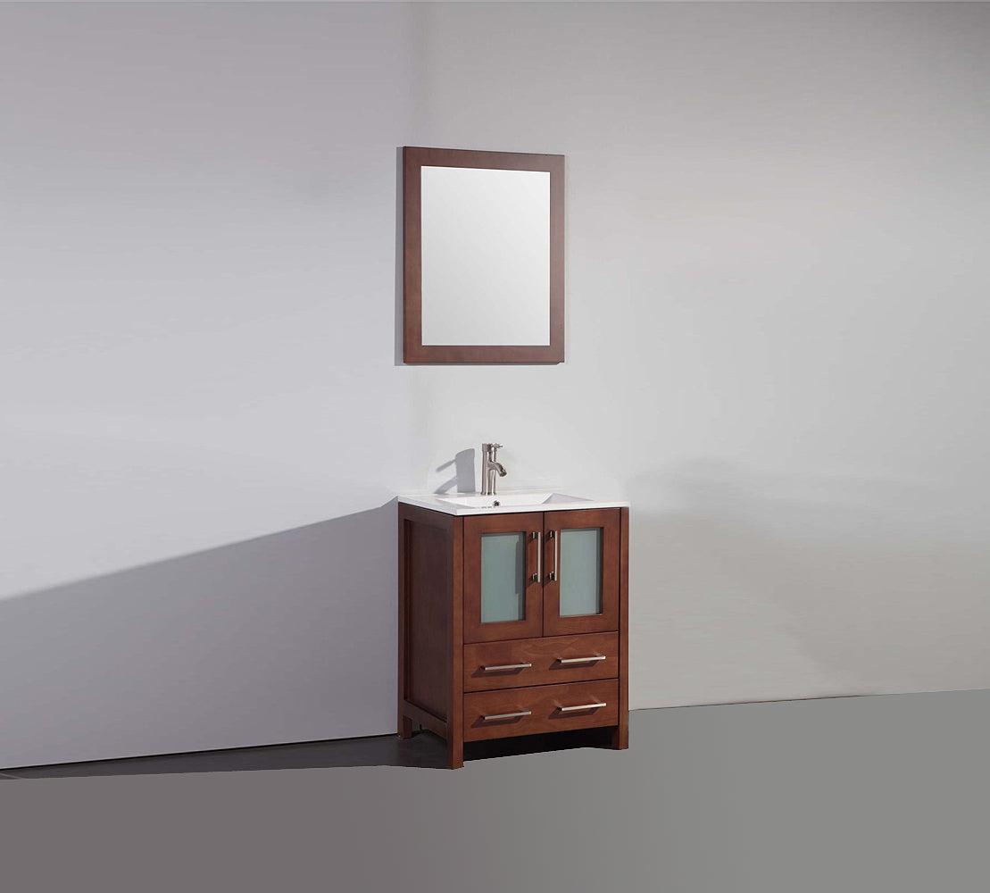 Legion Furniture 24" Bathroom Vanity, Mirror & Sink WA7924 (24" x 18" x 34")