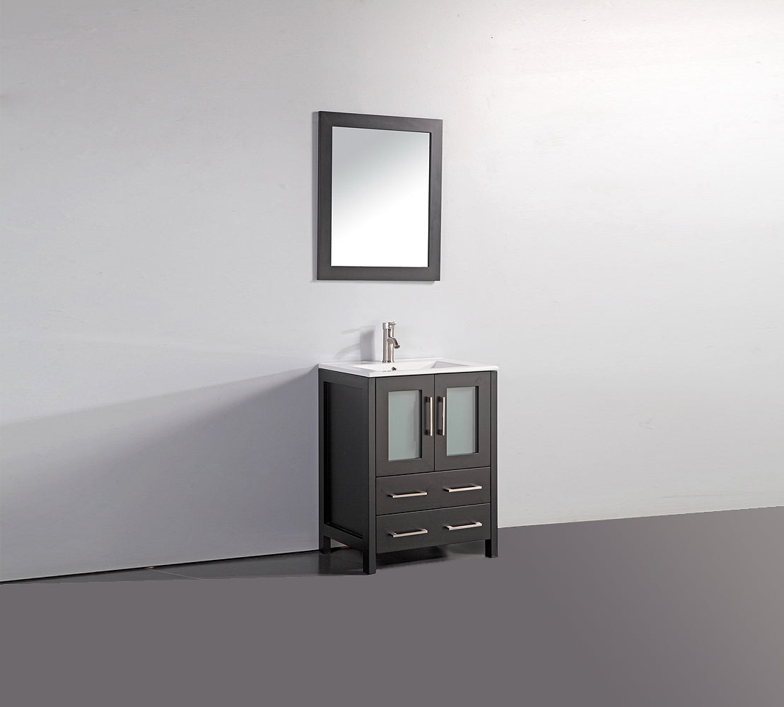 Legion Furniture 24" Bathroom Vanity, Mirror & Sink WA7924 (24" x 18" x 34")