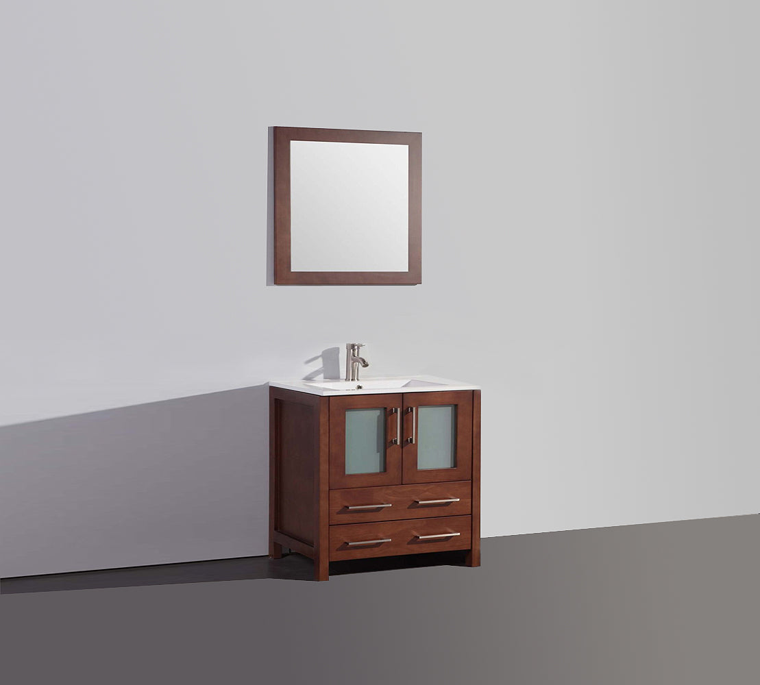 Legion Furniture 30" Bathroom Vanity, Mirror & Sink WA7930 (30" x 18" x 34")