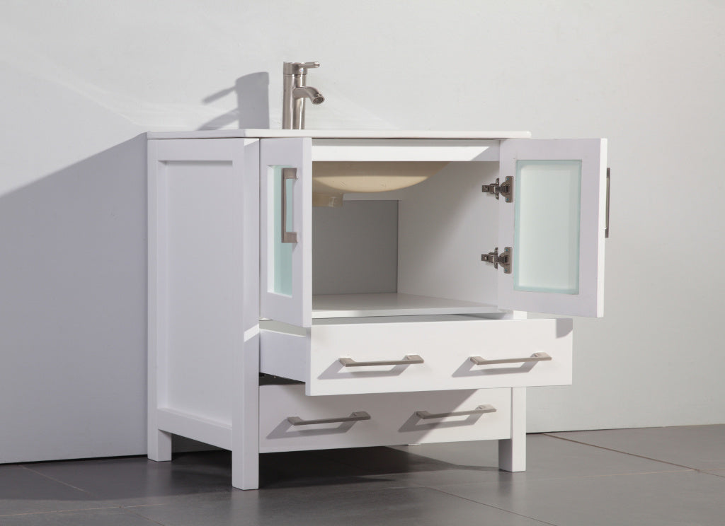 Legion Furniture 30" Bathroom Vanity, Mirror & Sink WA7930 (30" x 18" x 34")