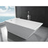 Legion Furniture Freestanding Bathtub - White Acrylic 67" WE6844