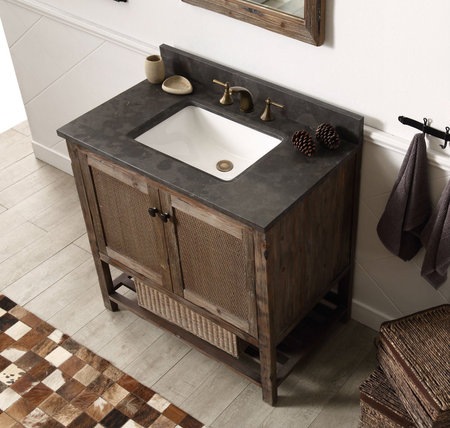 Legion Furniture 36" Bathroom Vanity & Sink - WH5136 (36" x 22" x 35")