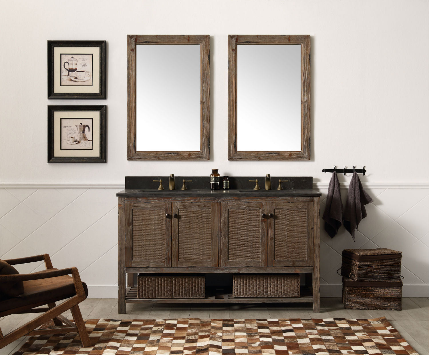 Legion Furniture 60" Bathroom Vanity & Sink - WH5160 (60" x 22" x 35")