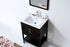 Legion Furniture 24" Black/White Vanity, Mirror & Sink - WH5824 (24" x 18" x 35")