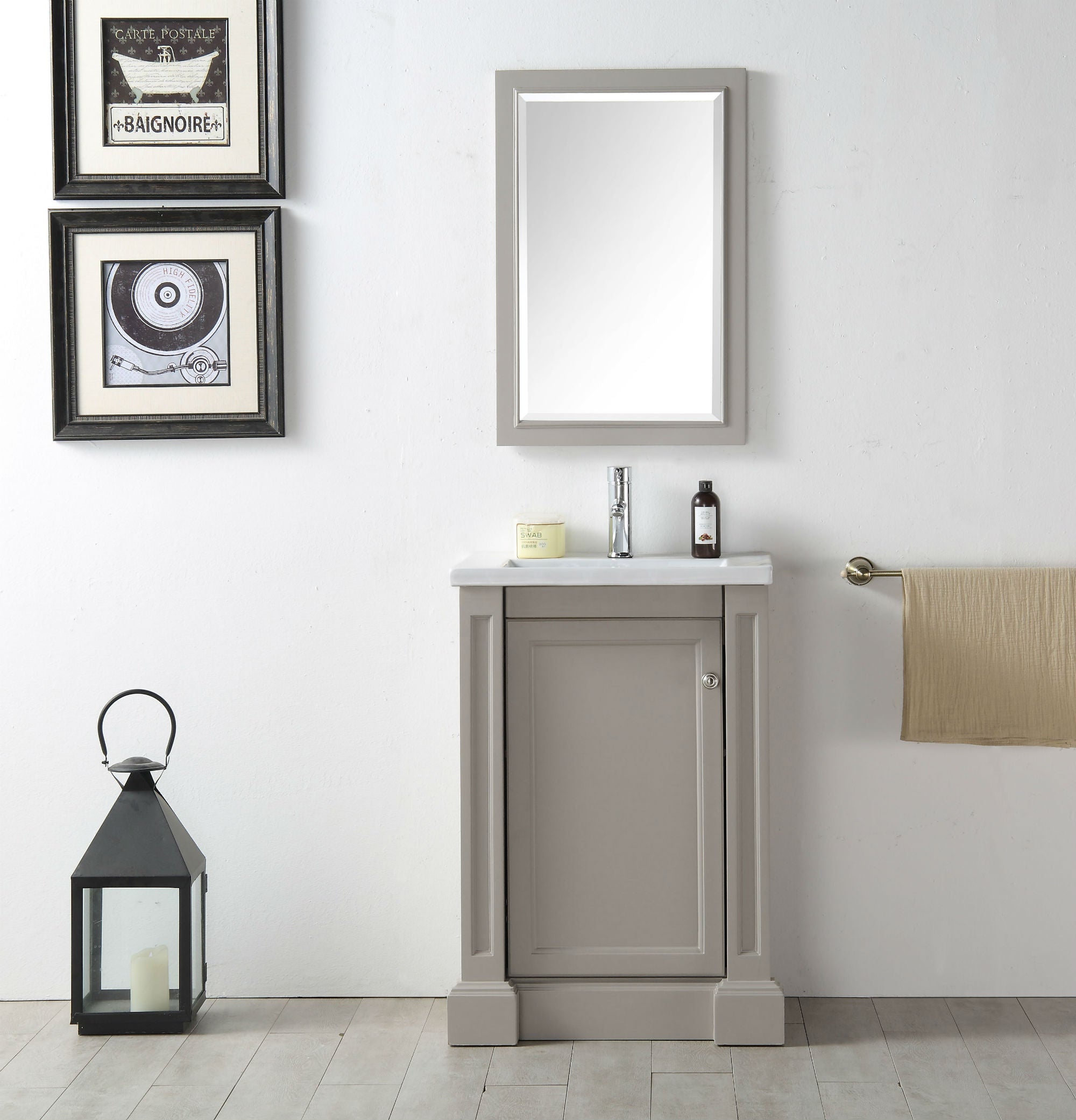 Legion Furniture 25" Compact Bathroom Vanity & Sink WH7124 (25" x 18" x 34")