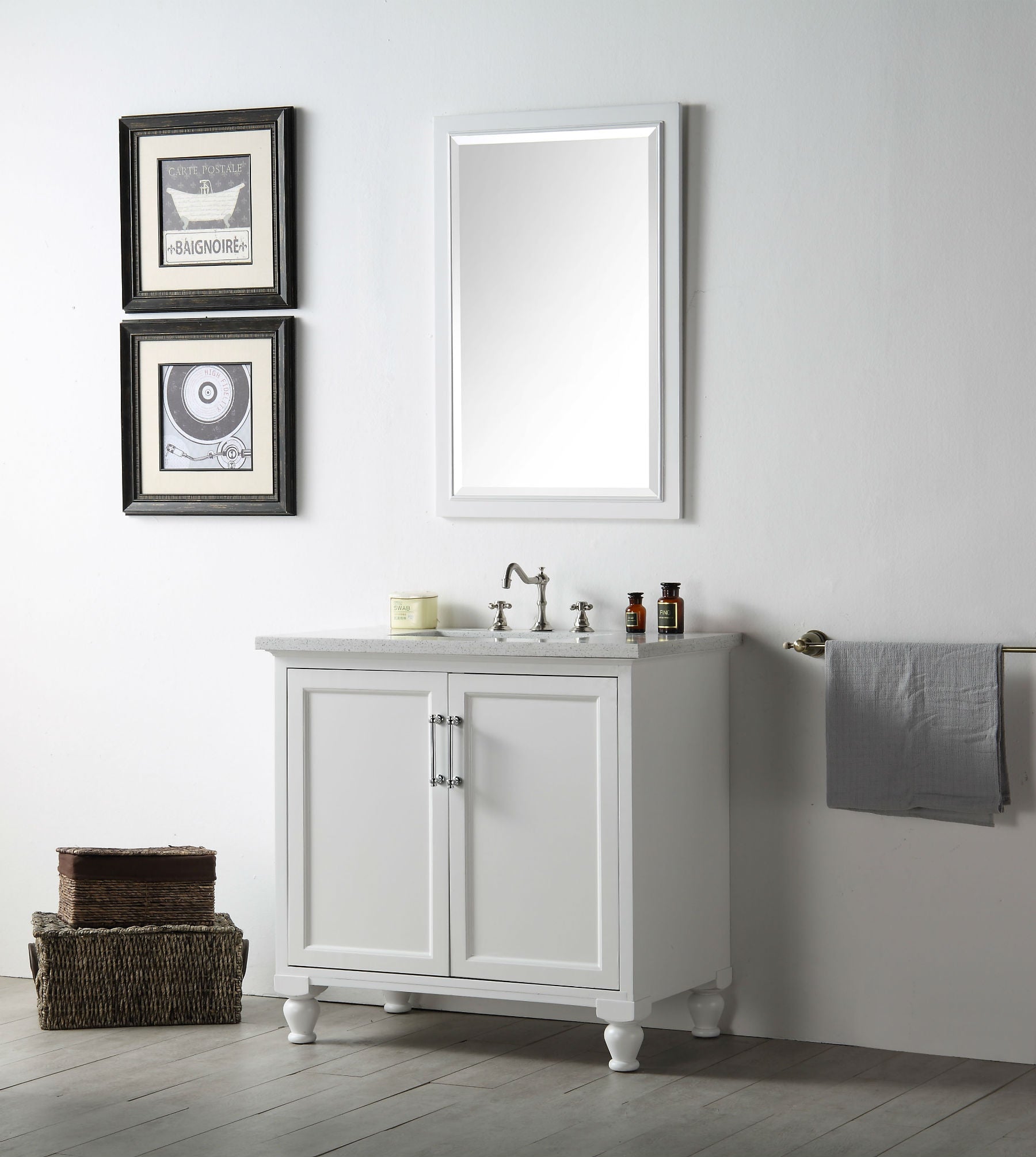 Legion Furniture 36" Bathroom Vanity & Sink WH7536 (36" x 22" x 34")