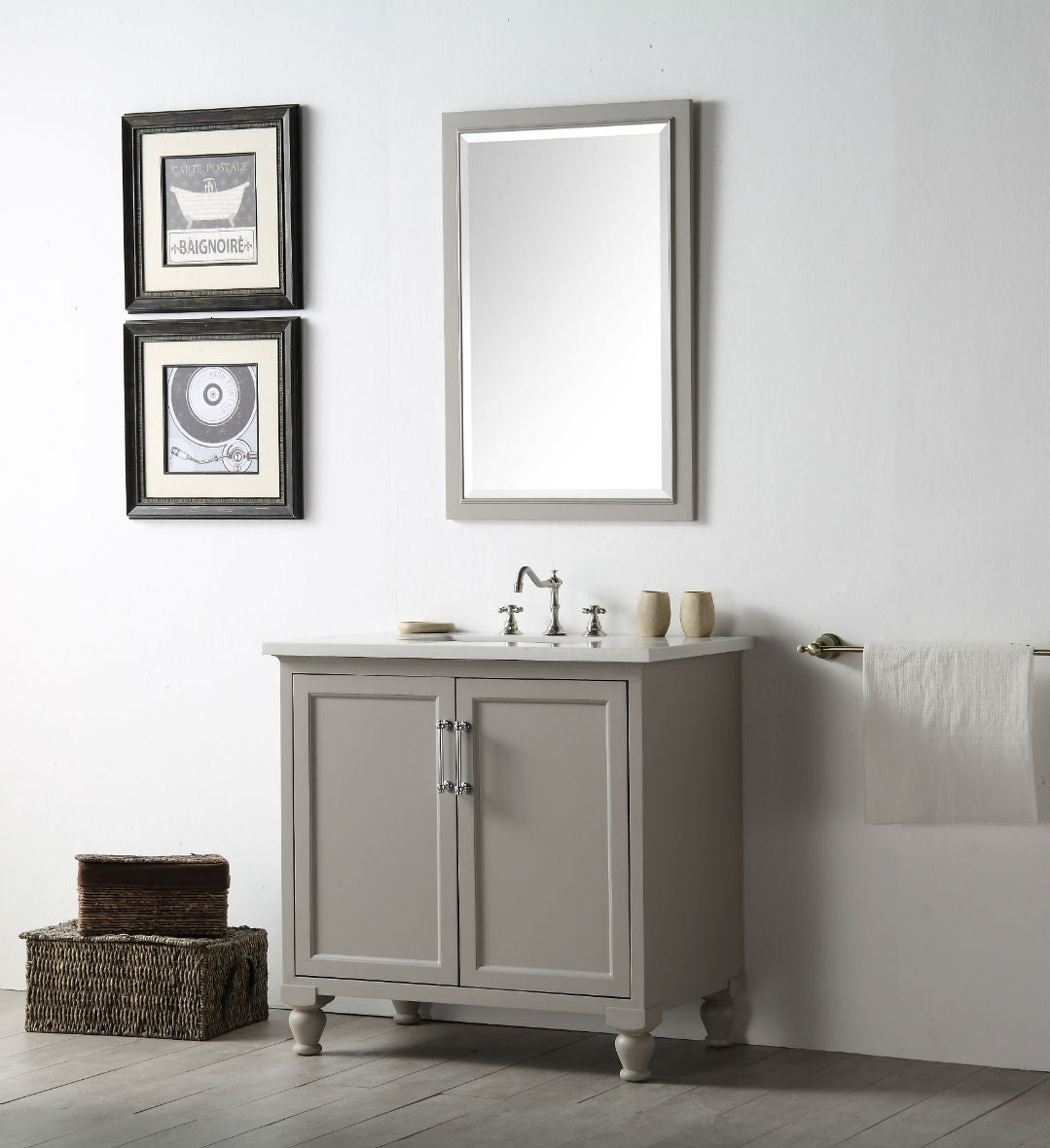 Legion Furniture 36" Bathroom Vanity & Sink WH7536 (36" x 22" x 34")