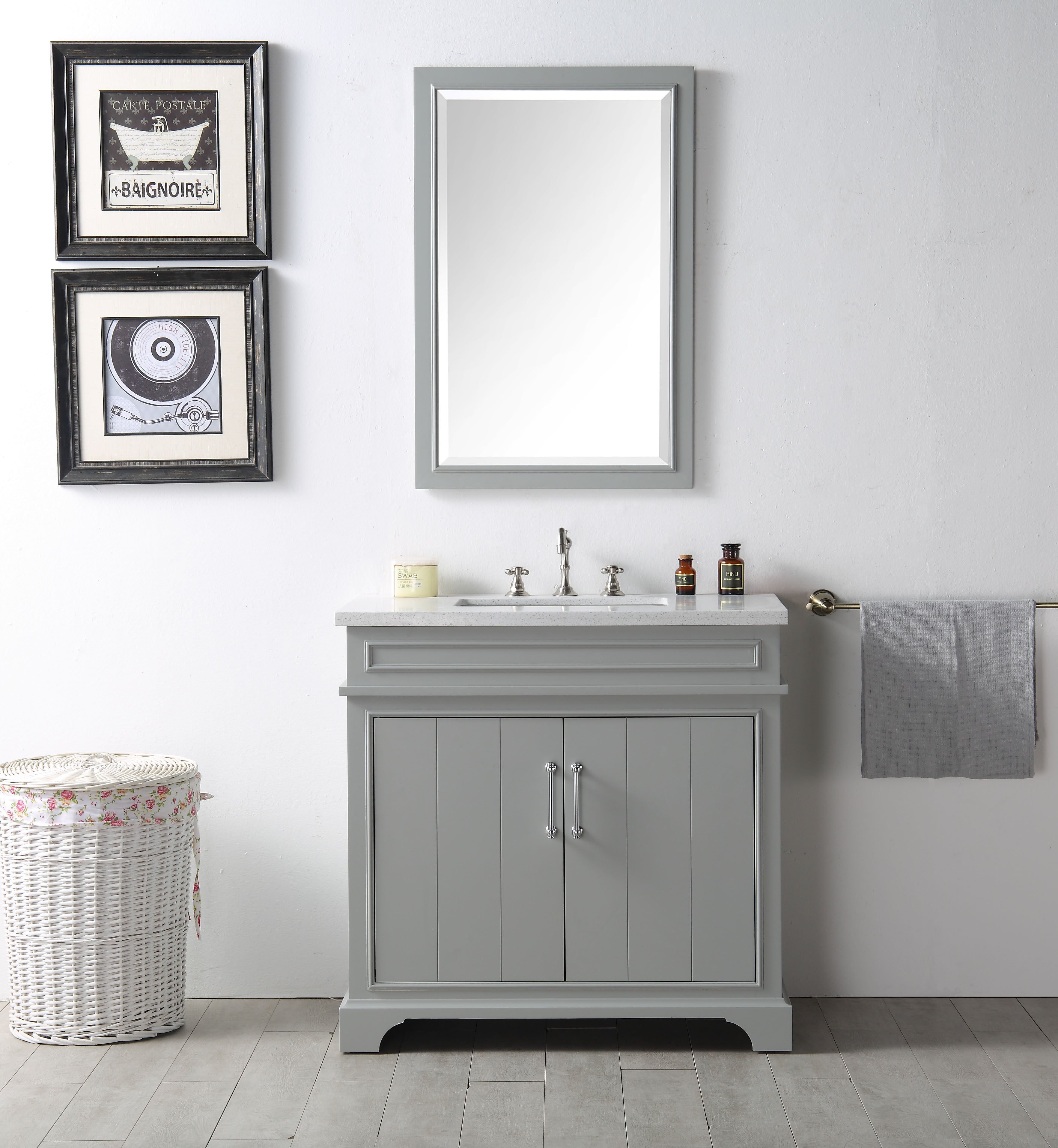 Legion Furniture 30" Vanity & Sink - WH7736 (30" x 22" x 35")