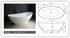 Legion Furniture 70" Bathtub • Freestanding • WJ8620-W