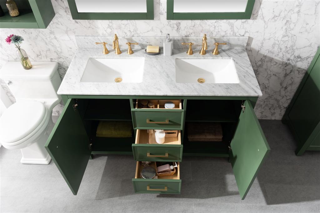 Legion Furniture 54" Bathroom Vanity & Double Sinks WLF2154 (54" x 22" x 34")