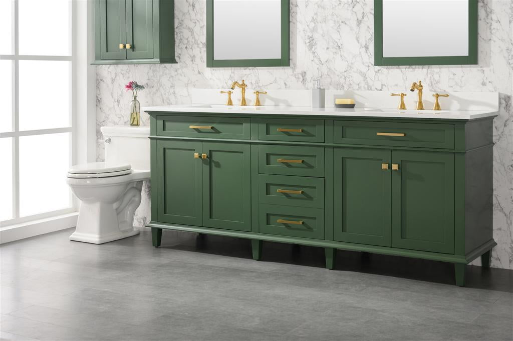 Legion Furniture 80" Bathroom Vanity & Double Sinks WLF2280 (80" x 22" x 34")