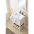 Legion Furniture 24" Vanity, Mirror, Sink+Faucet & Basket - WLF6021 (24″x18″x33″)