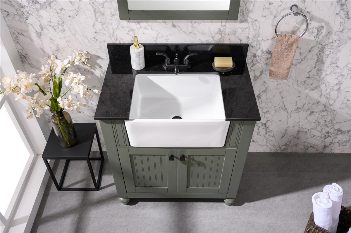 Legion Furniture 30" Bathroom Vanity & Sink WLF6022 (30" x 19" x 34")
