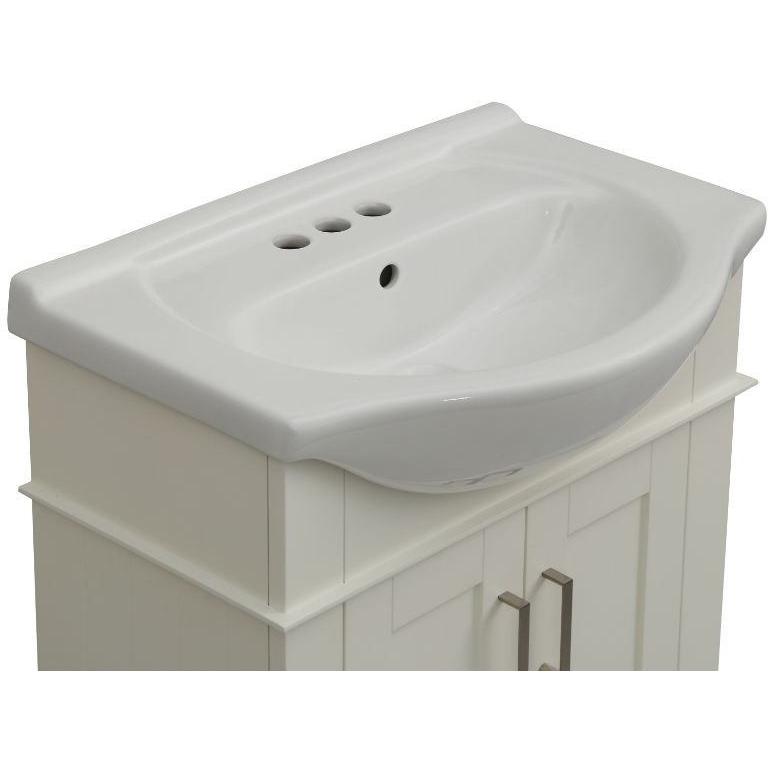 Legion Furniture 24" Bathroom Vanity, Mirror & Sink WLF6042 (24"x17"x34")