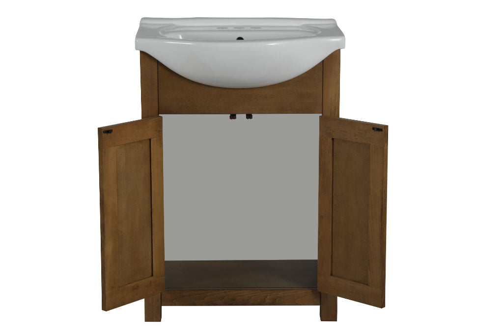 Legion Furniture 24" Poplar Wood Vanity & Sink - WLF6043 (24″ x 17″ x 34″)