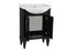 Legion Furniture 24" Gray/Black Vanity & Sink - WLF6045 (24" x 17" x 33")