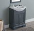 Legion Furniture 24" Gray Vanity & Sink WLF6046 (24" x 16" x 34")