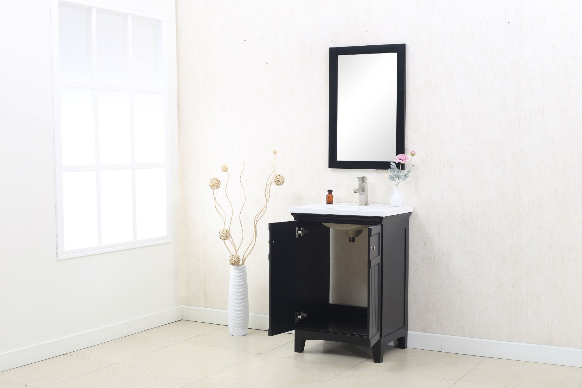 Legion Furniture 24" Vanity & Sink - WLF7016 (24″ x 18″ x 34″)