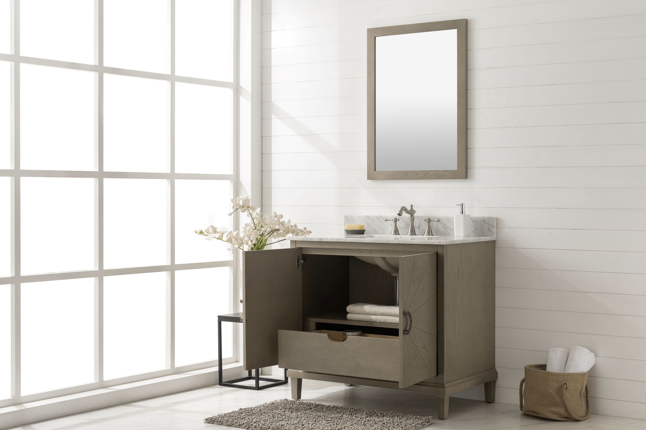 Legion Furniture 36" Bathroom Vanity & Sink WLF7040-36-AGO (36" x 21" x 33")