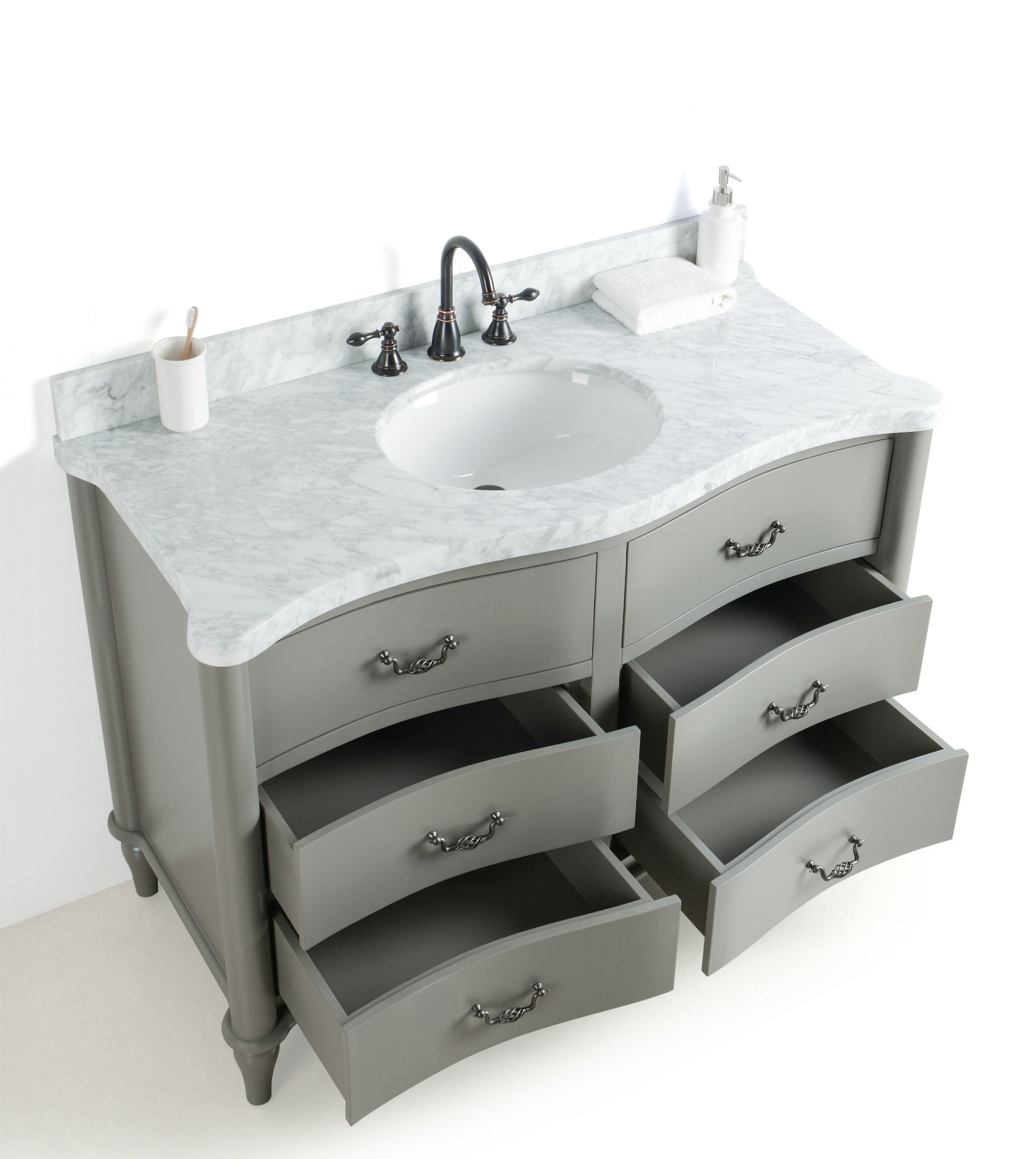 Legion Furniture 48" Bathroom Vanity, Mirror & Sink WS2448 (48" x 22" x 34")
