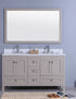 Legion Furniture 61" Vanity, Mirror & Double Sinks - WT7360 (61" x 22" x 35")