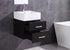 Legion Furniture 18" Black Anthracite Vanity & Sink WT9188-18-PVC (18" x 18" x 21")