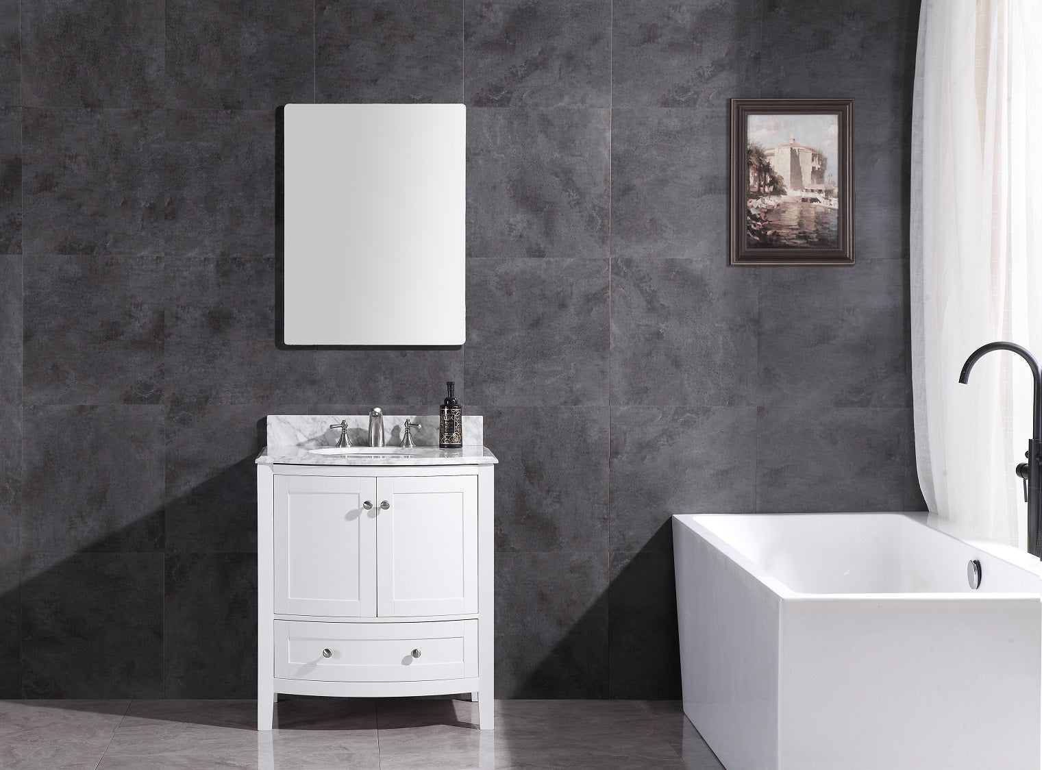 Legion Furniture 30" Bathroom Vanity & Sink WT9309-30 (30" x 22" x 33")