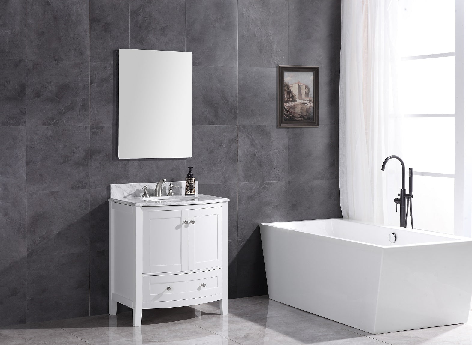 Legion Furniture 30" Bathroom Vanity & Sink WT9309-30 (30" x 22" x 33")