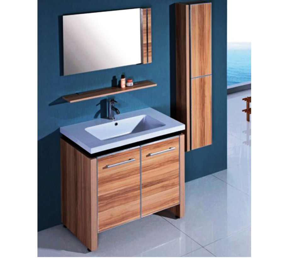 Legion Furniture 31" Maple Wood Vanity, Mirror & Sink WTH0932 (31” x 18" x 32")