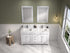 Legion Furniture 60" Vanity & Double Sinks WV2260 (60" x 22" x 33")