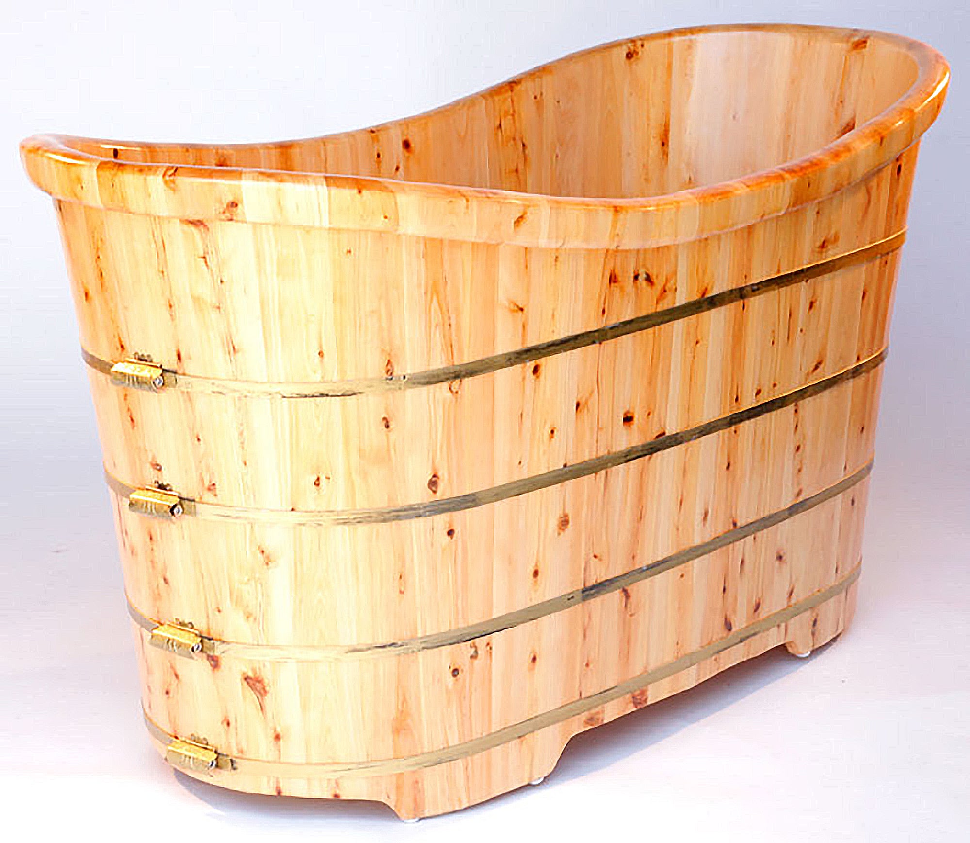 ALFI AB1105 Bathtub Free Standing Cedar Wooden (63-inch)