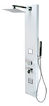 ALFI ABSP60W Body Sprays & Rain Shower Head w/ Aluminum Shower Panel (white)