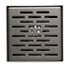 ALFI ABSD55C Modern Shower Drain Square with Groove Holes (5" x 5")