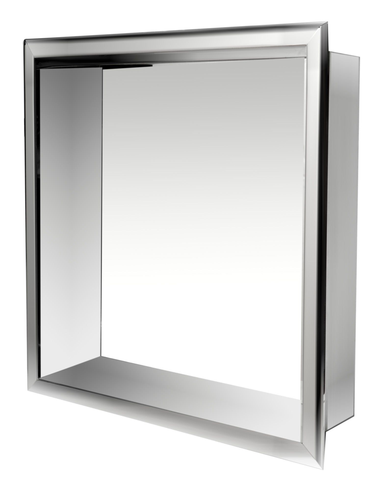 ALFI Built In Shower Shelf w/ Stainless Steel Square (16" x 16")