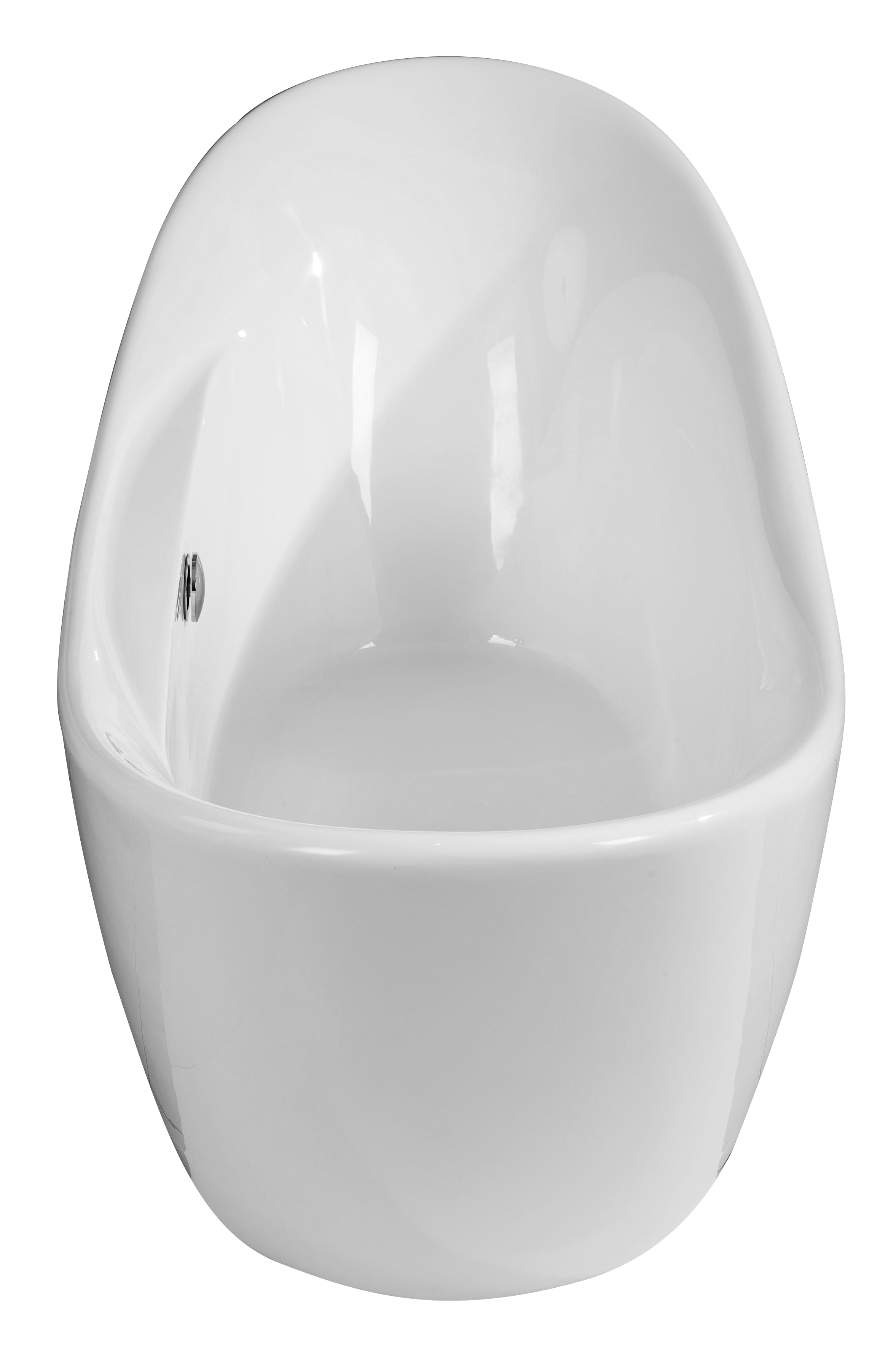 ALFI AB8803 Bathtub White Oval Acrylic Free Standing Soaker (68-inch)