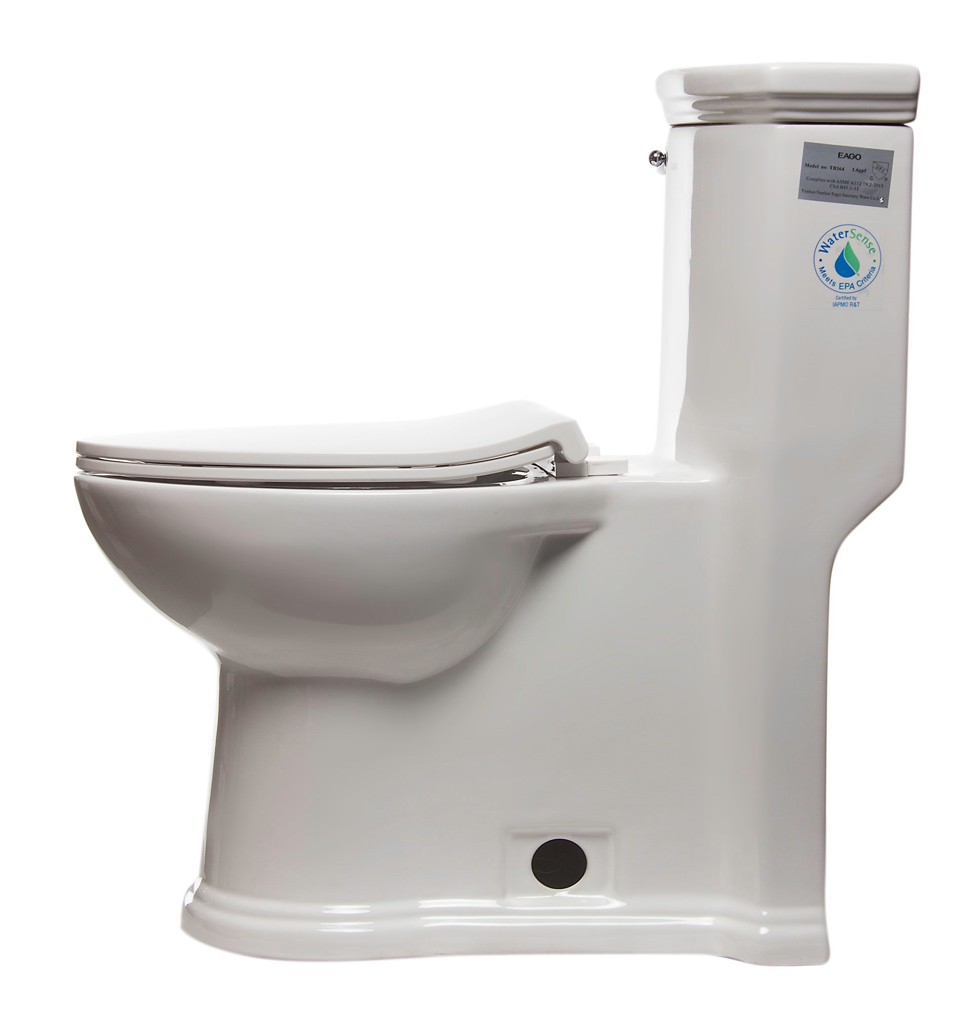 EAGO TB364 ADA Compliant Toilet High Efficiency Single-Flush