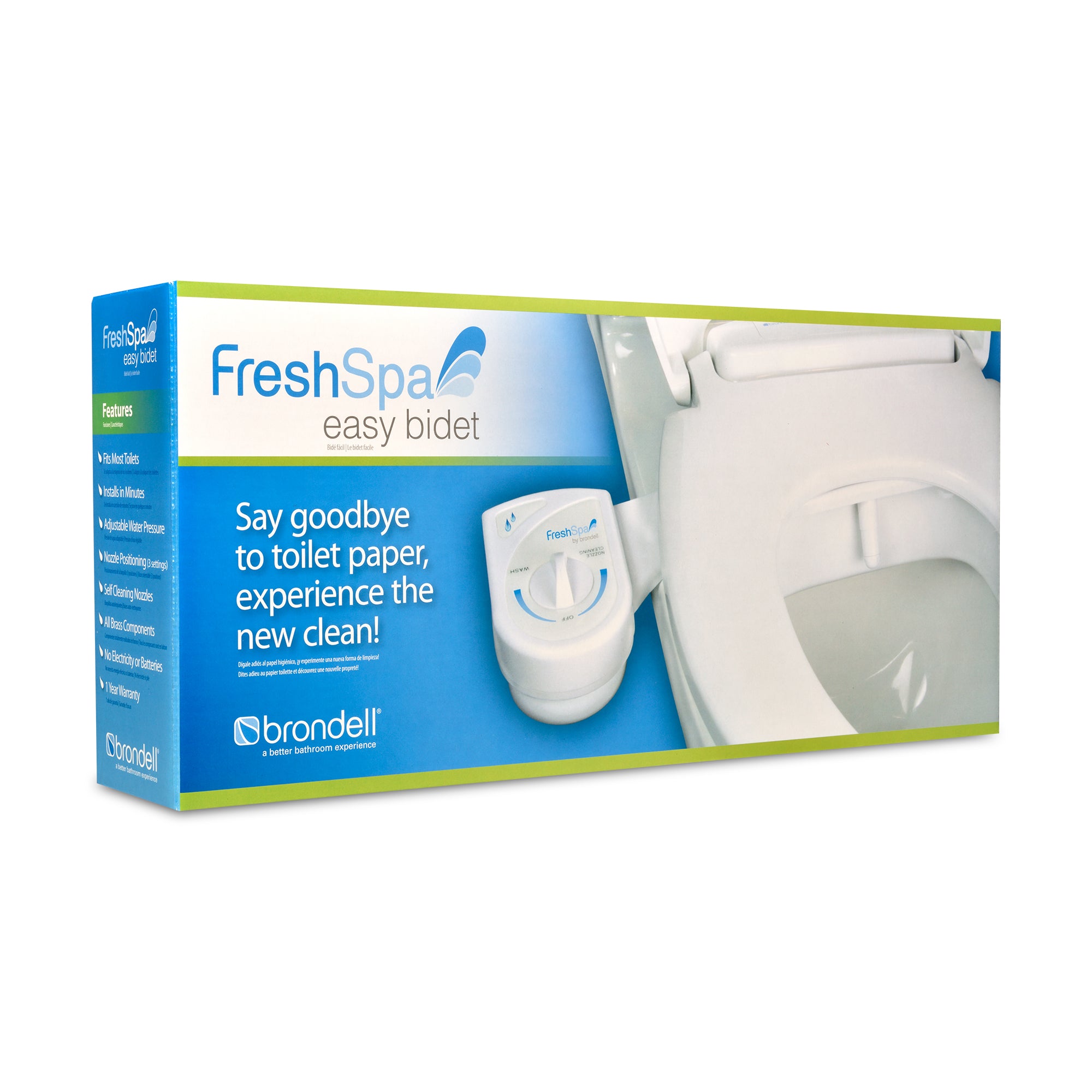Brondell FreshSpa Bidet Toilet Seat Attachment