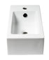 ALFI ABC116 Sink with Faucet Hole White Small Rectangular Wall Mounted Ceramic (20-inch)