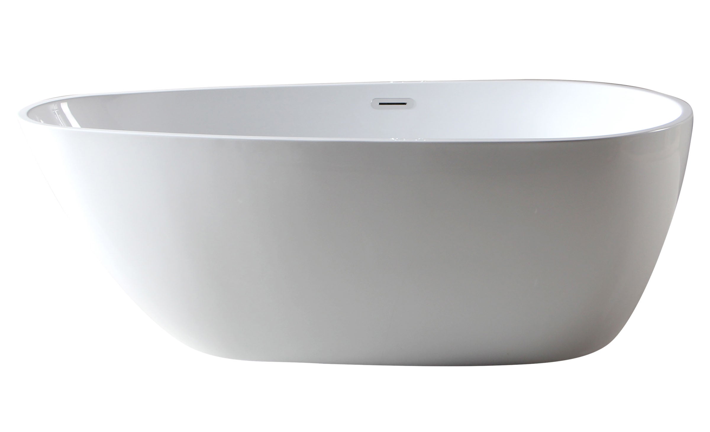 ALFI AB8861 BathTub White Oval Acrylic Free Standing Soaker (59-inch)