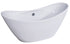 ALFI AB8803 Bathtub White Oval Acrylic Free Standing Soaker (68-inch)
