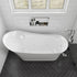 EAGO AM2140 Air Bubble Bathtub White Free Standing Oval (68-inch)