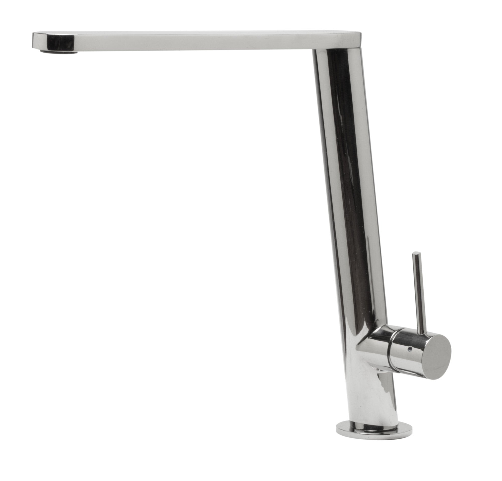 ALFI AB2046 Kitchen Faucet Round Modern w/ Brushed/Polished Stainless Steel